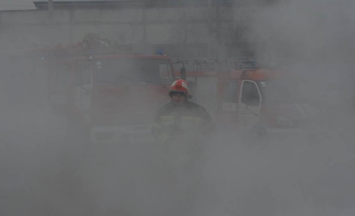 Рятувальники ліквідували умовну пожежу в тролейбусному управлінні