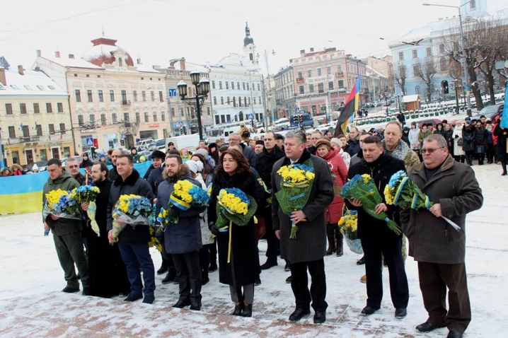 У Чернівцях відбулися урочистості з нагоди Дня Соборності України