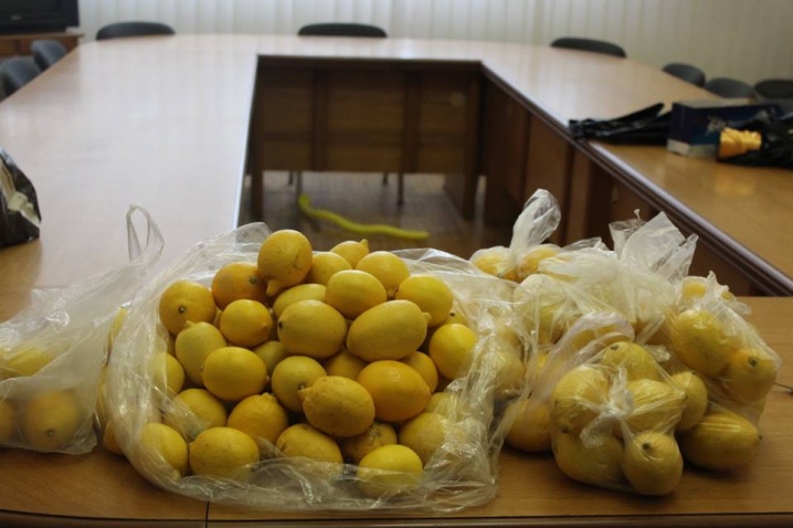 Чернівецькі школярі передали захисникам... лимони