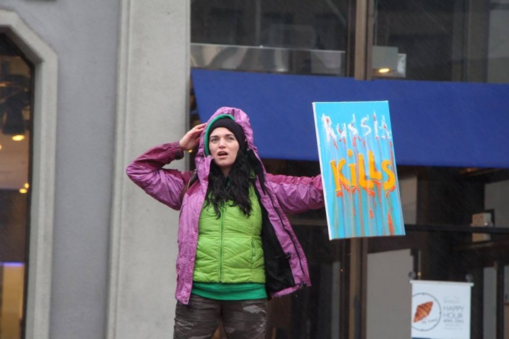 Чернівчанка влаштувала у США акцію на підтримку Надії Савченко