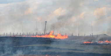 На Сторожинеччині біля військових складів була пожежа