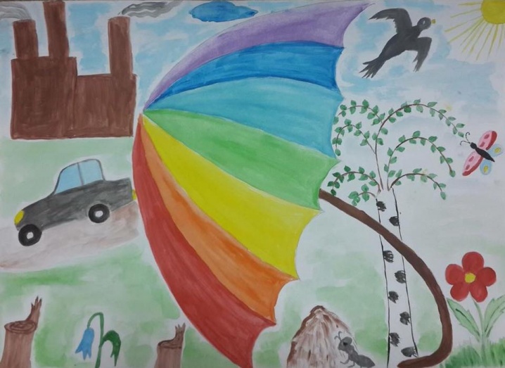 Малюнок 9-річної чернівчанки прикрасить Ратушу до Дня захисту дітей