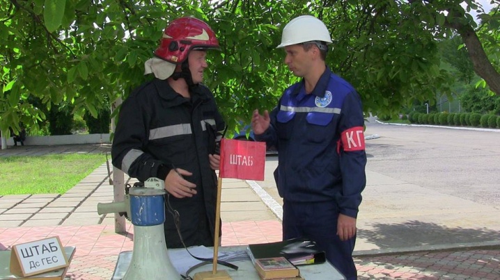 Рятувальники гасили умовну пожежу на Дністровській ГАЕС