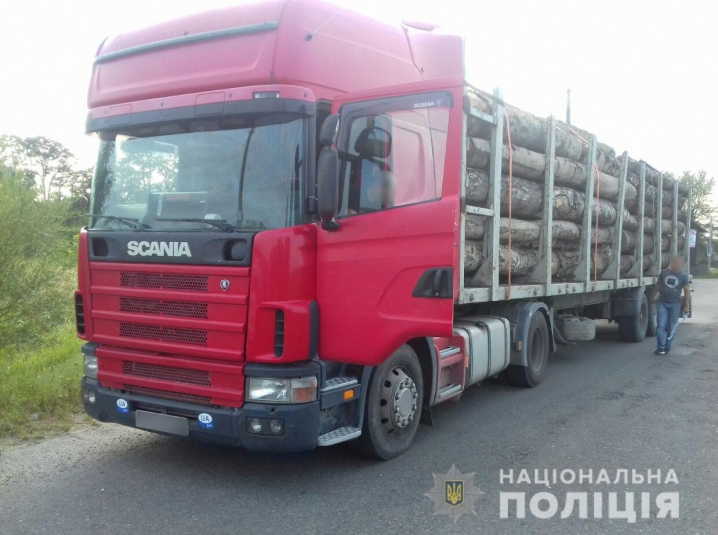 Поліція Буковини викрила двох перевізників лісодеревини без відповідних документів