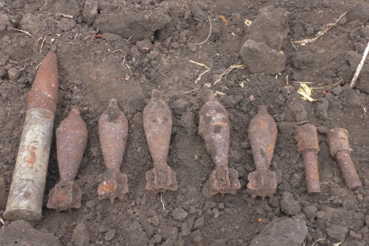 У буковинки на городі відкопали 10 боєприпасів часів Другої світової війни