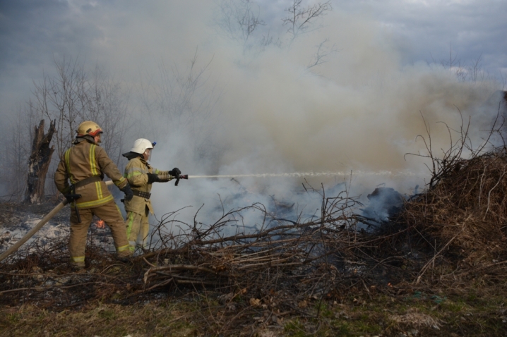 У Лужанах через спалювання трави згоріла насосна станція підприємства «Укрспирт»