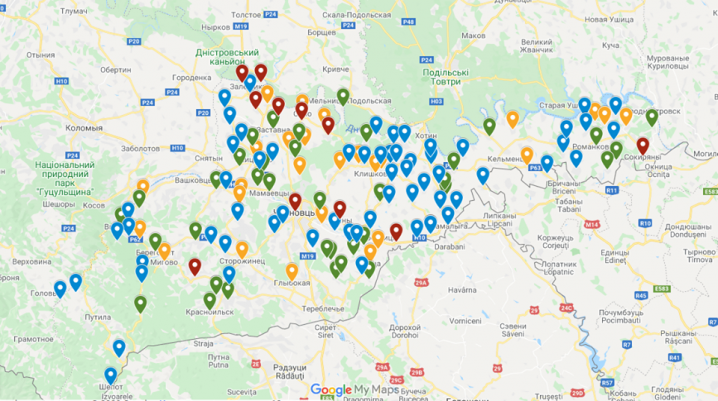 Розробили онлайн-карту населених пунктів, куди із-за кордону повернулися буковинці