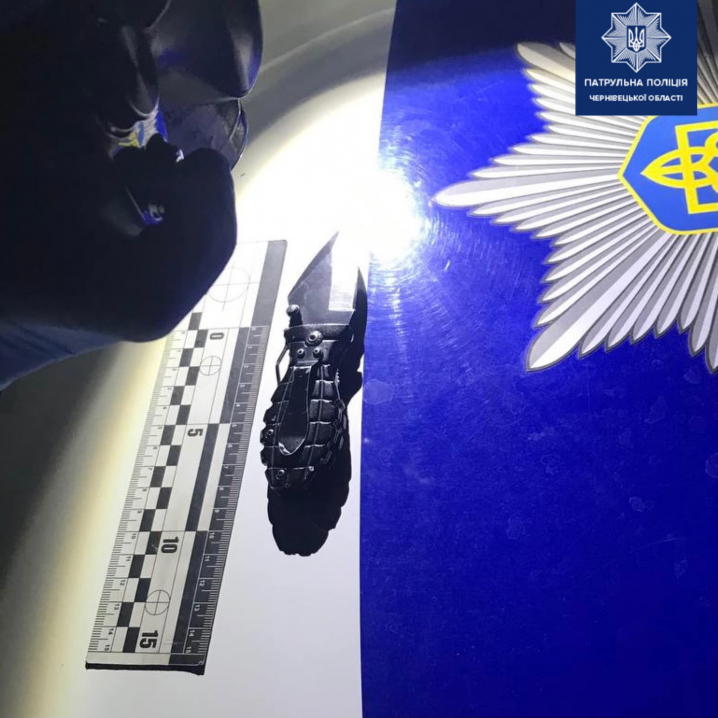 Наркотики, зброя та кайдани: поліція знайшла у автомобілі чернівчанина ряд заборонених предметів