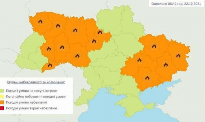 На Буковині оголосили попередження про пожежну небезпеку