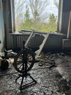 Сергій Осачук показав фото зруйнованої школи на Донбасі