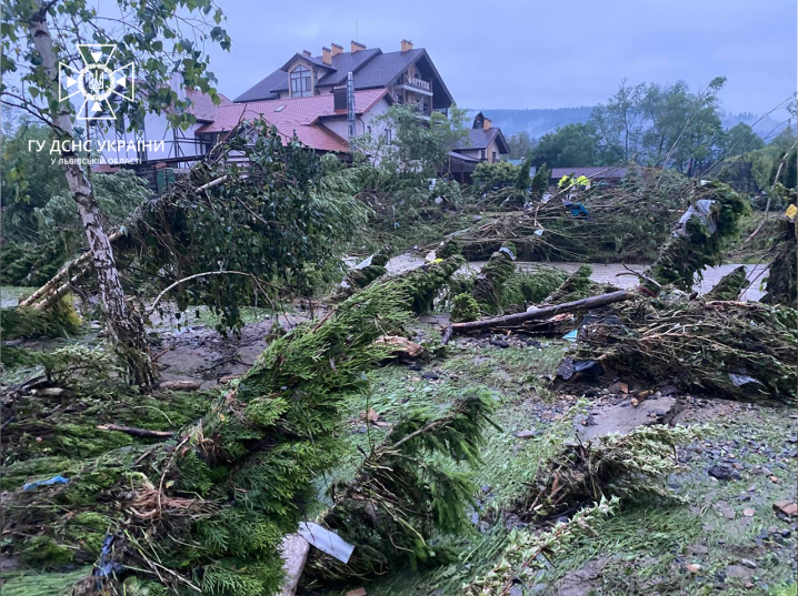 Повінь на Львівщині: рятувальники опублікували вражаючі фото наслідків стихійного лиха