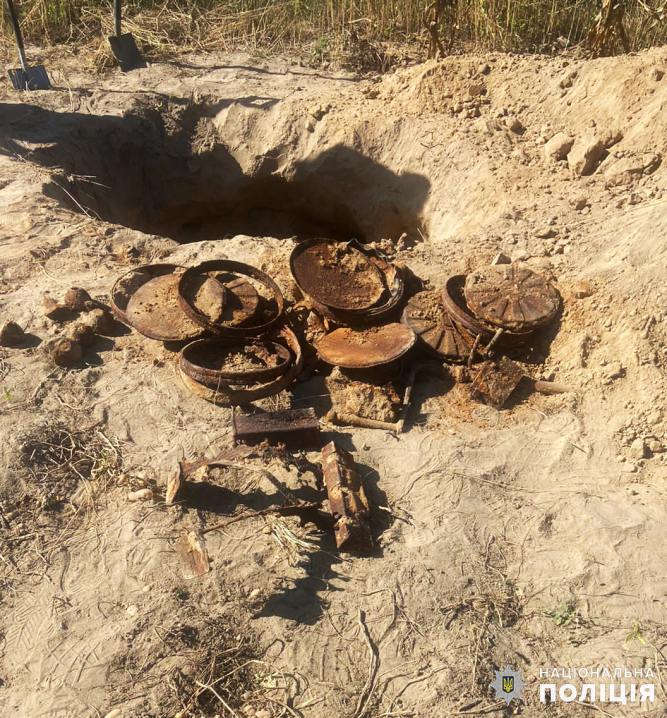 У Житомирі жінка, копаючи картоплю, знайшла 85 мін та 8 гранат часів Другої світової війни