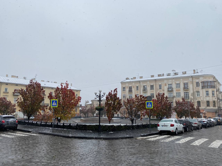 У Чернівцях випав перший сніг