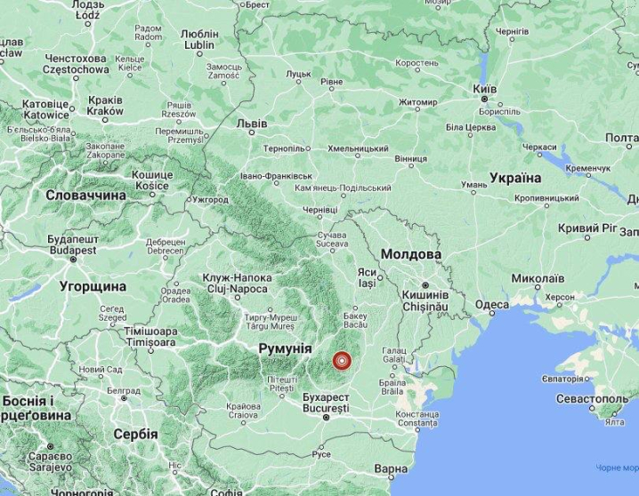 У сусідній Румунії вночі зафіксували землетрус магнітудою 4.8 балів
