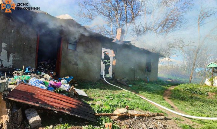 Згоріла господарська будівля та 2 га трави: на Буковині трапилося 2 пожежі