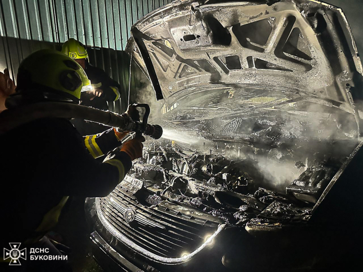 У Чернівцях та Кельменцях горіли автівки