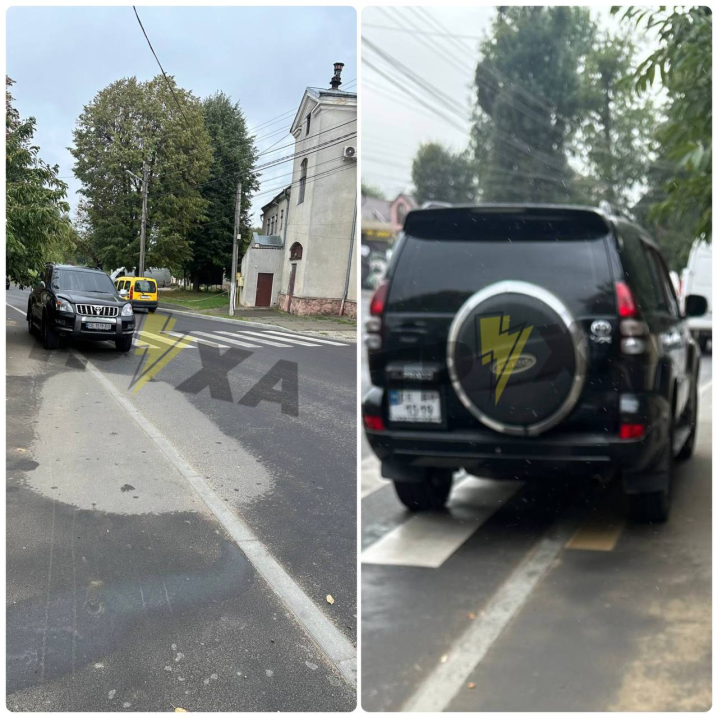 У Чернівцях водій позашляховика припаркувався прямо на переході