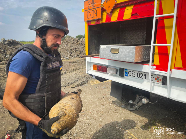 У Чернівцях знайшли міну часів Першої Світової війни