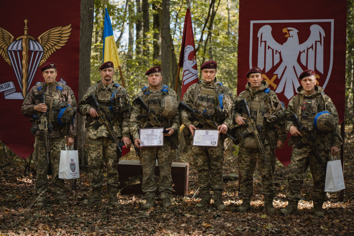 Бійців Буковинської 82 штурмової бригади відзначили за успішну Курську операцію