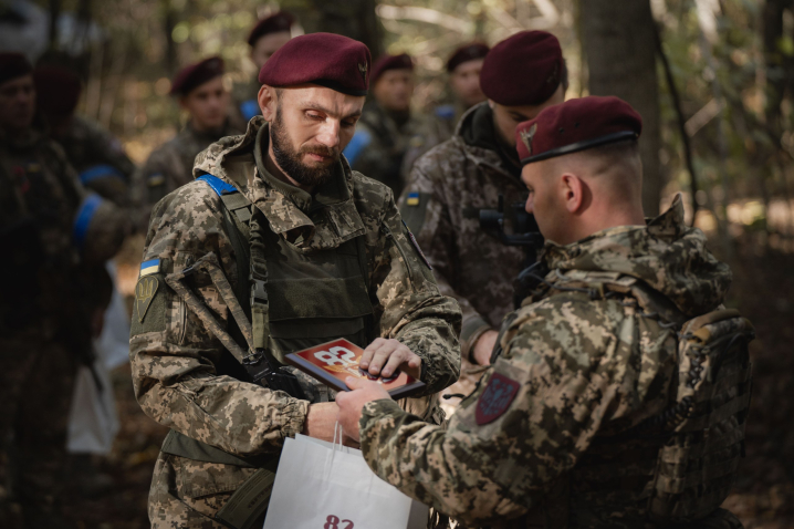 Бійців Буковинської 82 штурмової бригади відзначили за успішну Курську операцію