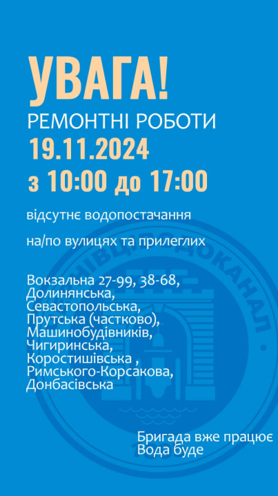 Десятки вулиць Чернівців сьогодні без води: список