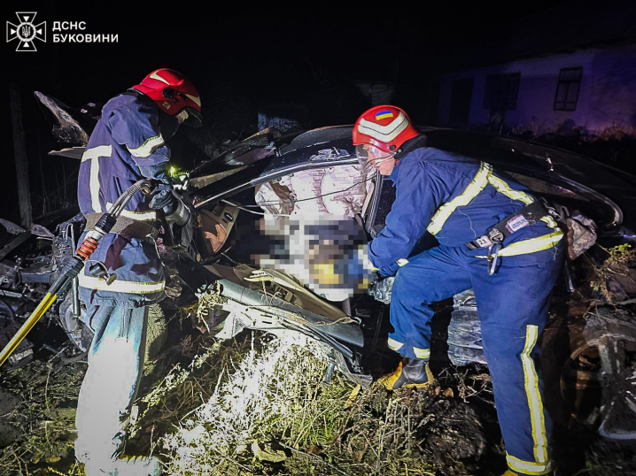 Тіло загиблого вирізали з авто: на Буковині водій врізався у дерево і загинув