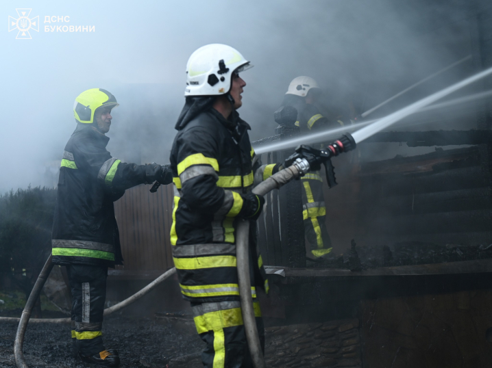 Пожежа на базі відпочинку в селі Мигове: будинок спалахнув вночі Пожежа на базі відпочинку в селі Мигове: будинок спалахнув вночі
