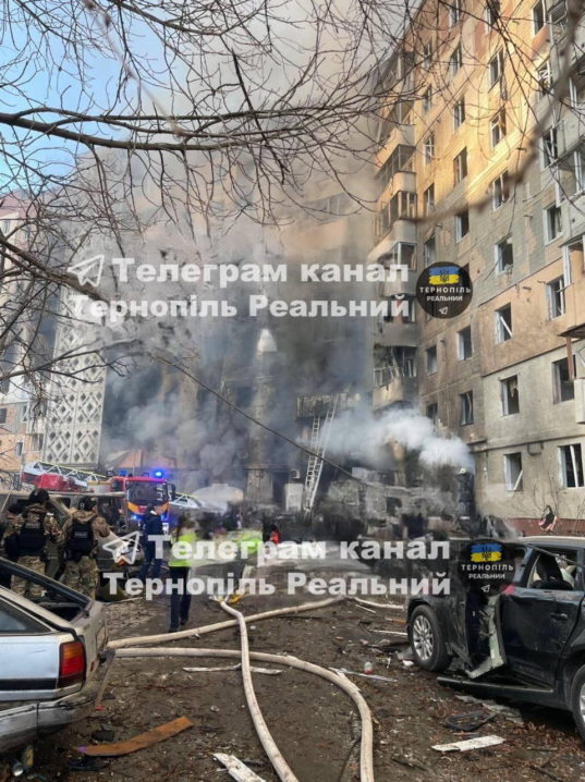 У Тернополі дев’ятеро загиблих і десятки поранених через ракетний обстріл РФ