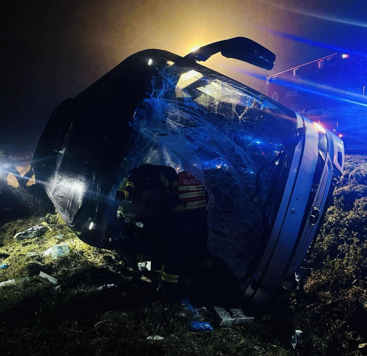 У Словаччині перекинувся автобус з українцями У Словаччині перекинувся автобус з українцями