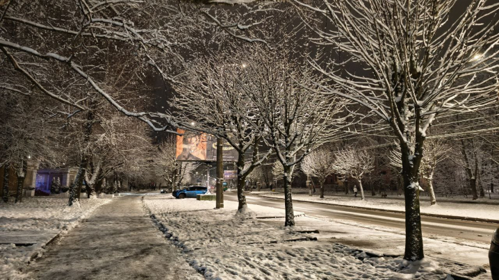 Різдвяна казка: Чернівці вперше засипало снігом