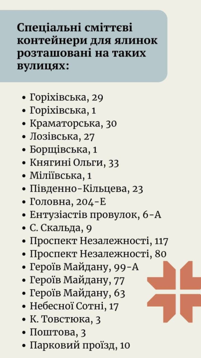 Не на смітник: у Чернівцях розповіли, куди викидати ялинки після свят