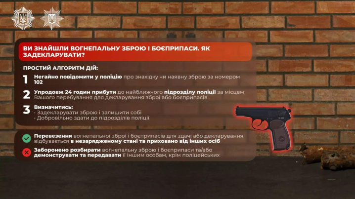 У поліції Буковини розповіли як задекларувати вогнепальну зброю та боєприпаси У поліції Буковини розповіли як задекларувати вогнепальну зброю та боєприпаси