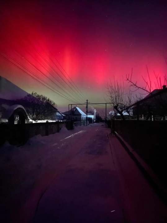 Над Буковиною спостерігали північне сяйво