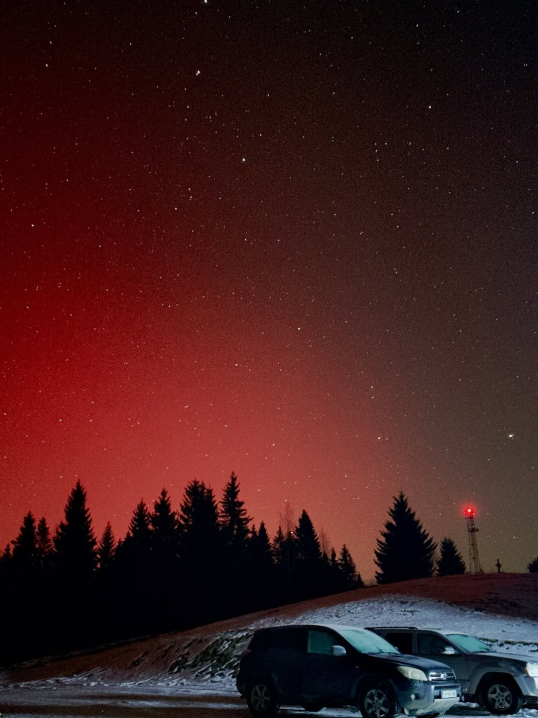 Над Буковиною спостерігали північне сяйво