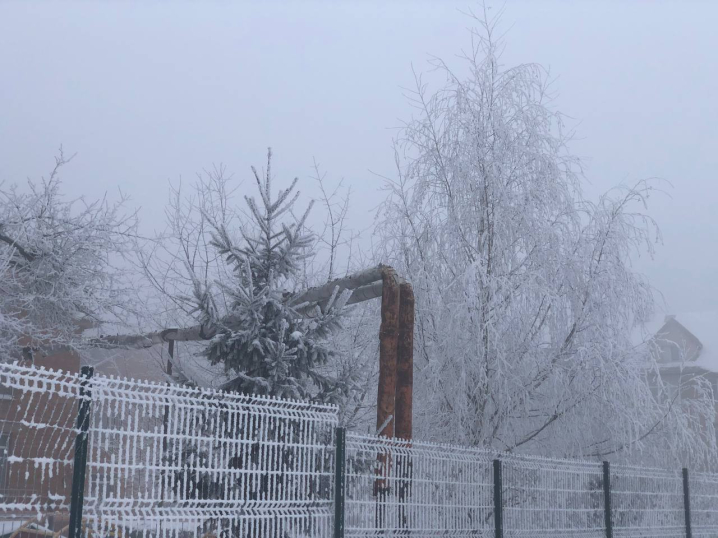 Чернівці огорнув густий туман та вдарив сильний мороз