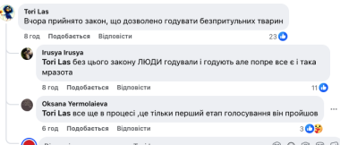 У Чернівцях біля маркету заборонили годувати безпритульних тварин під час морозів