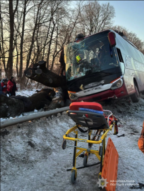 Автобус з Відня потрапив у ДТП на Львівщині