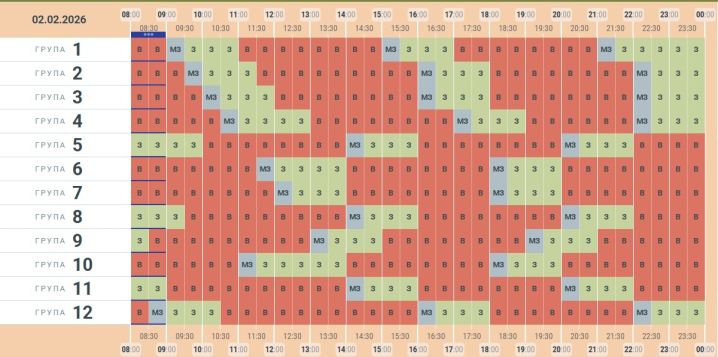 Оновили графік знеструмлень для Чернівецької області на понеділок, 2 лютого