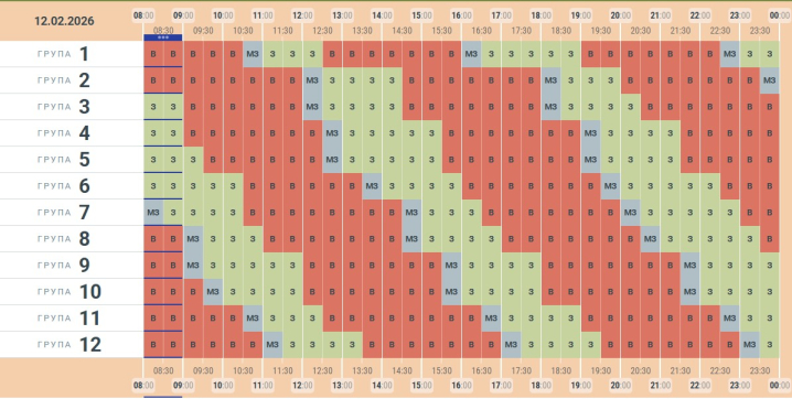 Оновили графік відключень світла для Чернівецької області на четвер, 12 лютого
