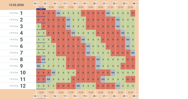 Актуальний графік знеструмлень на Буковині у п'ятницю Актуальний графік знеструмлень на Буковині у п'ятницю