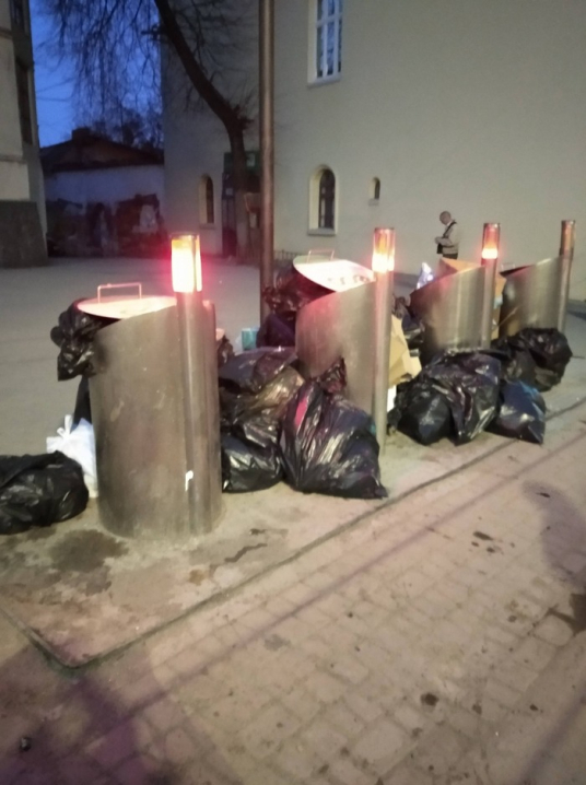 «Чернівецькі підсніжники». Центр міста потерпає від сміття