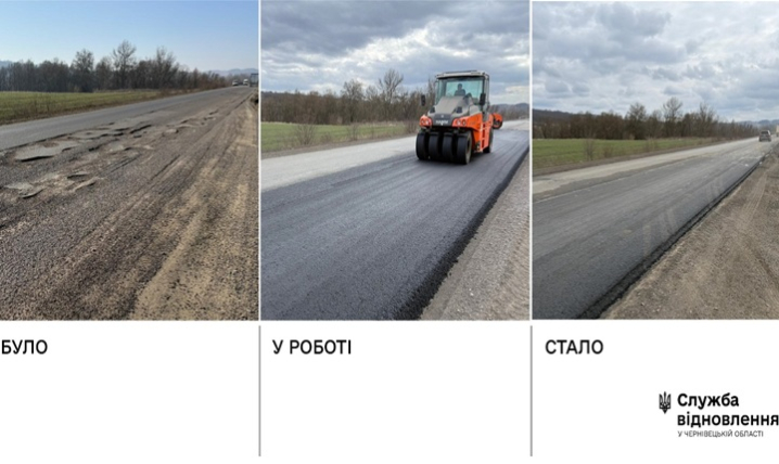 На об’їзній Чернівців оновили майже 14 тис. кв. м дорожнього покриття