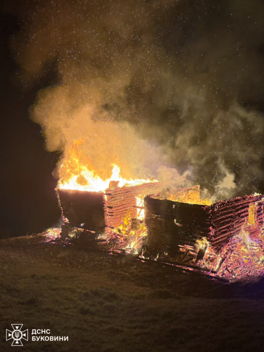 За добу на Буковині трапилося 5 пожеж: горіли житлові будинки та будівлі