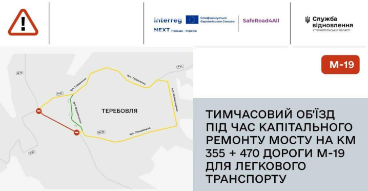 У Теребовлі на рік перекриють автотрасу на Чернівці через ремонт мосту