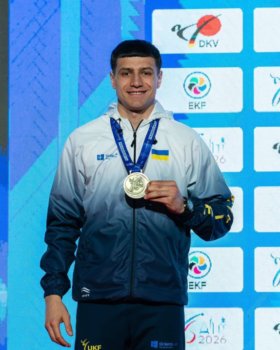 Спортсмен з Чернівців Андрій Заплітний став бронзовим призером чемпіонату Європи з карате