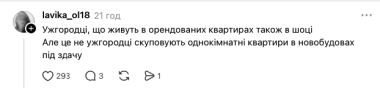 Оренда в Ужгороді до $1300: у соцмережах обговорюють ціни на квартири
