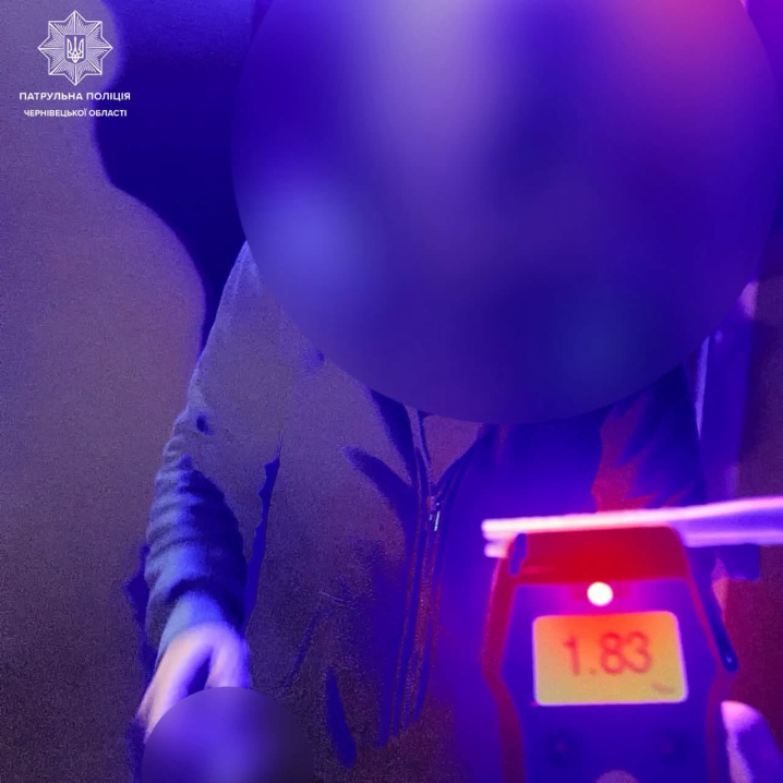 Чернівчани здали нетверезого водія з перевищенням норми алкоголю в 9 разів